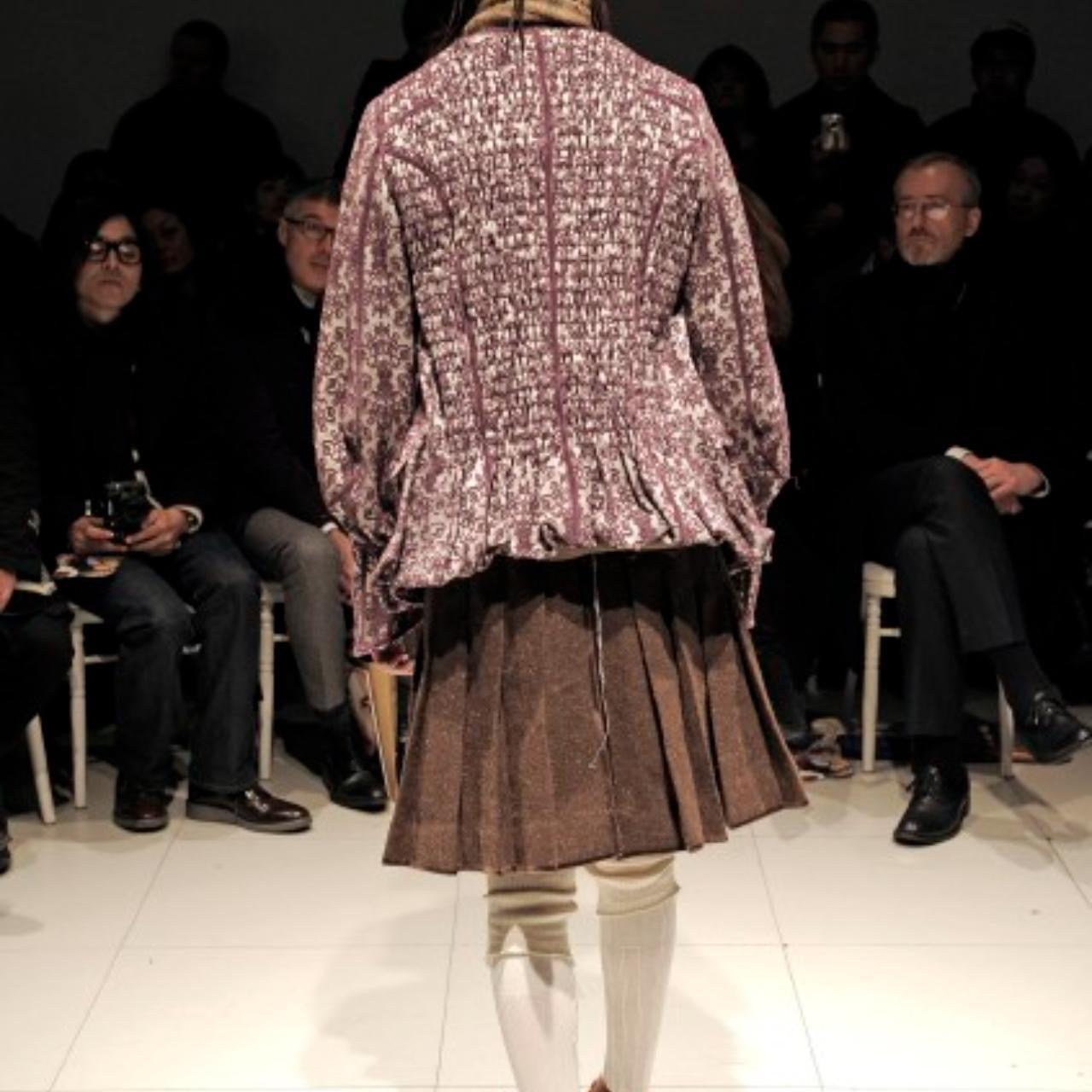 fall winter 2009 Chocolate Brown Tweed Skirt