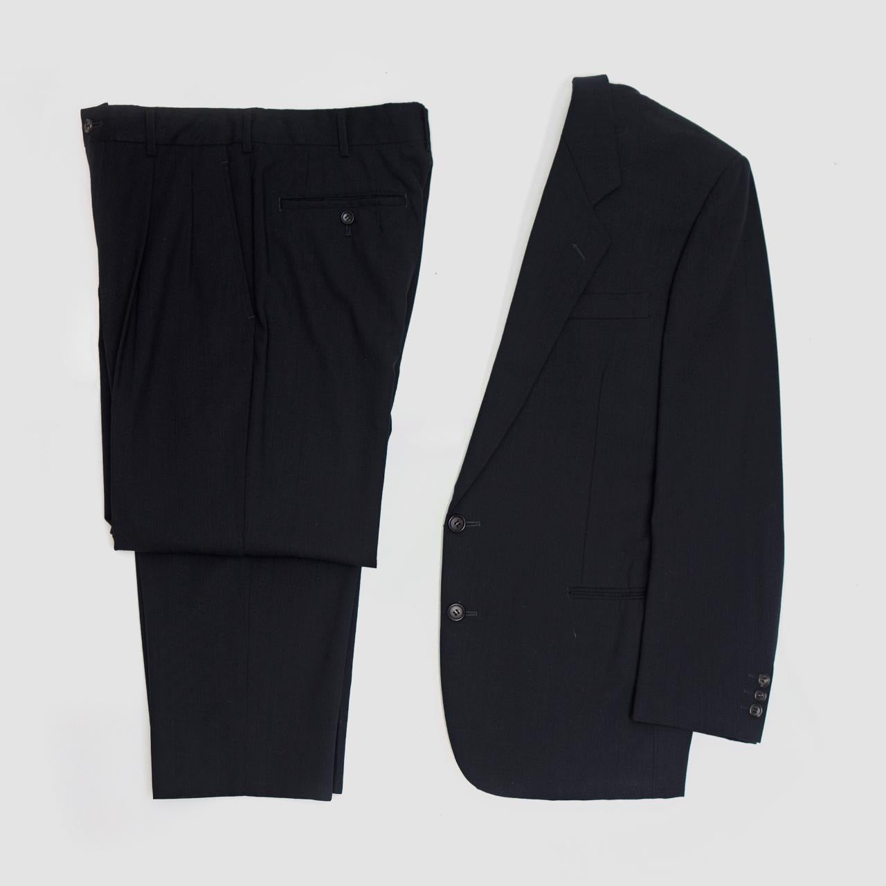 Homme Duex spring 1996 Black Tailored 2-B Suit