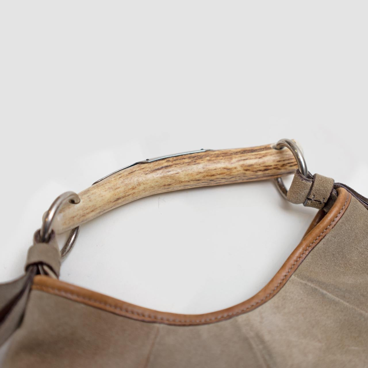 fall 2004 Tan Suede Leather Mombasa Bag