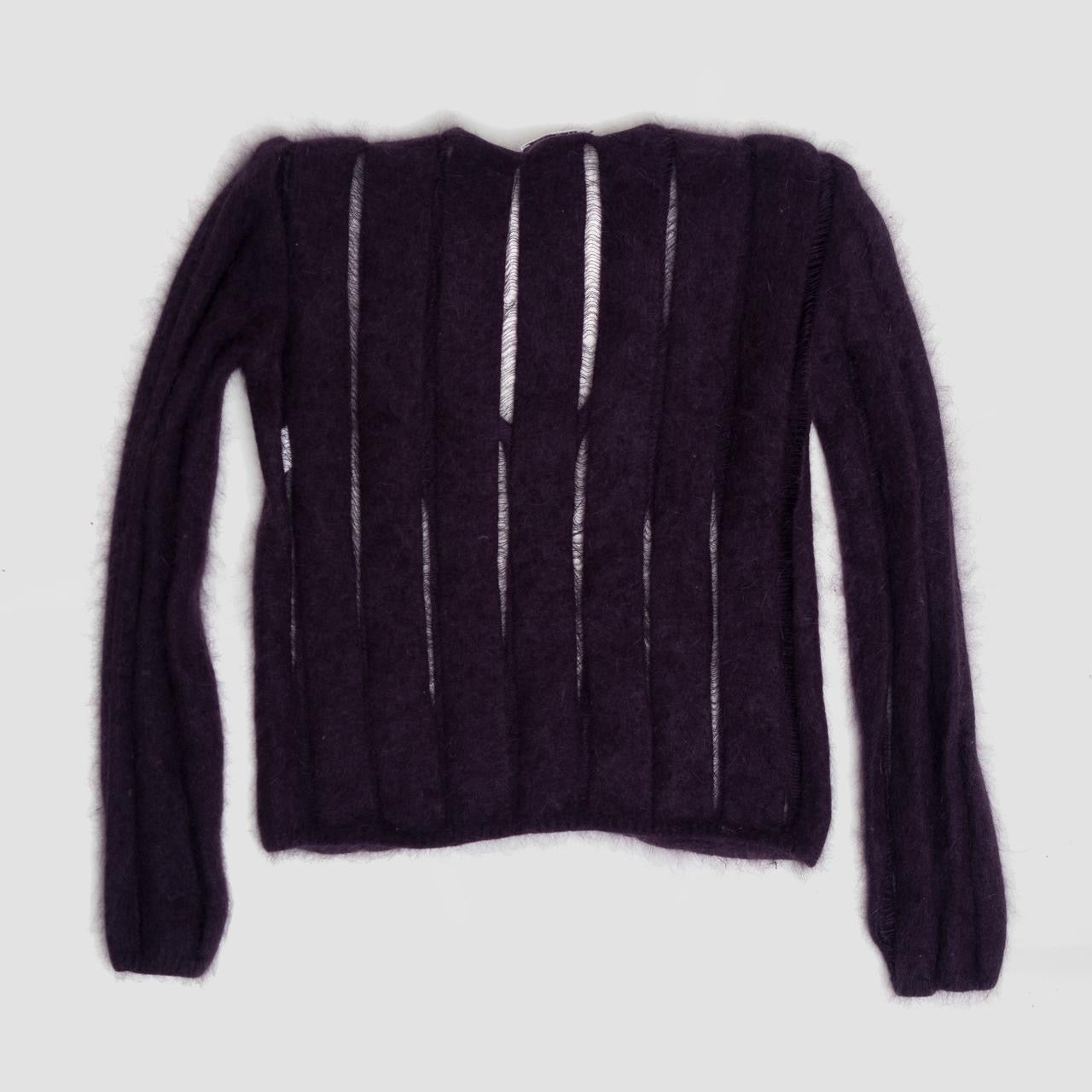 Fall 2001 Angora Drop-Stitch Pullover Knit