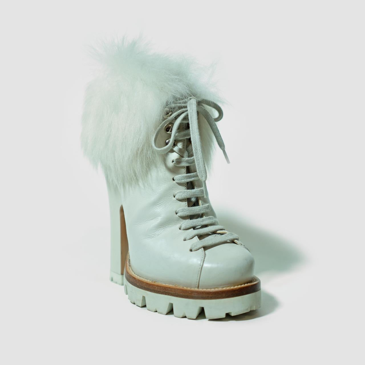 Fall 2014 Fur Calzature Donna Talc Heeled Boots