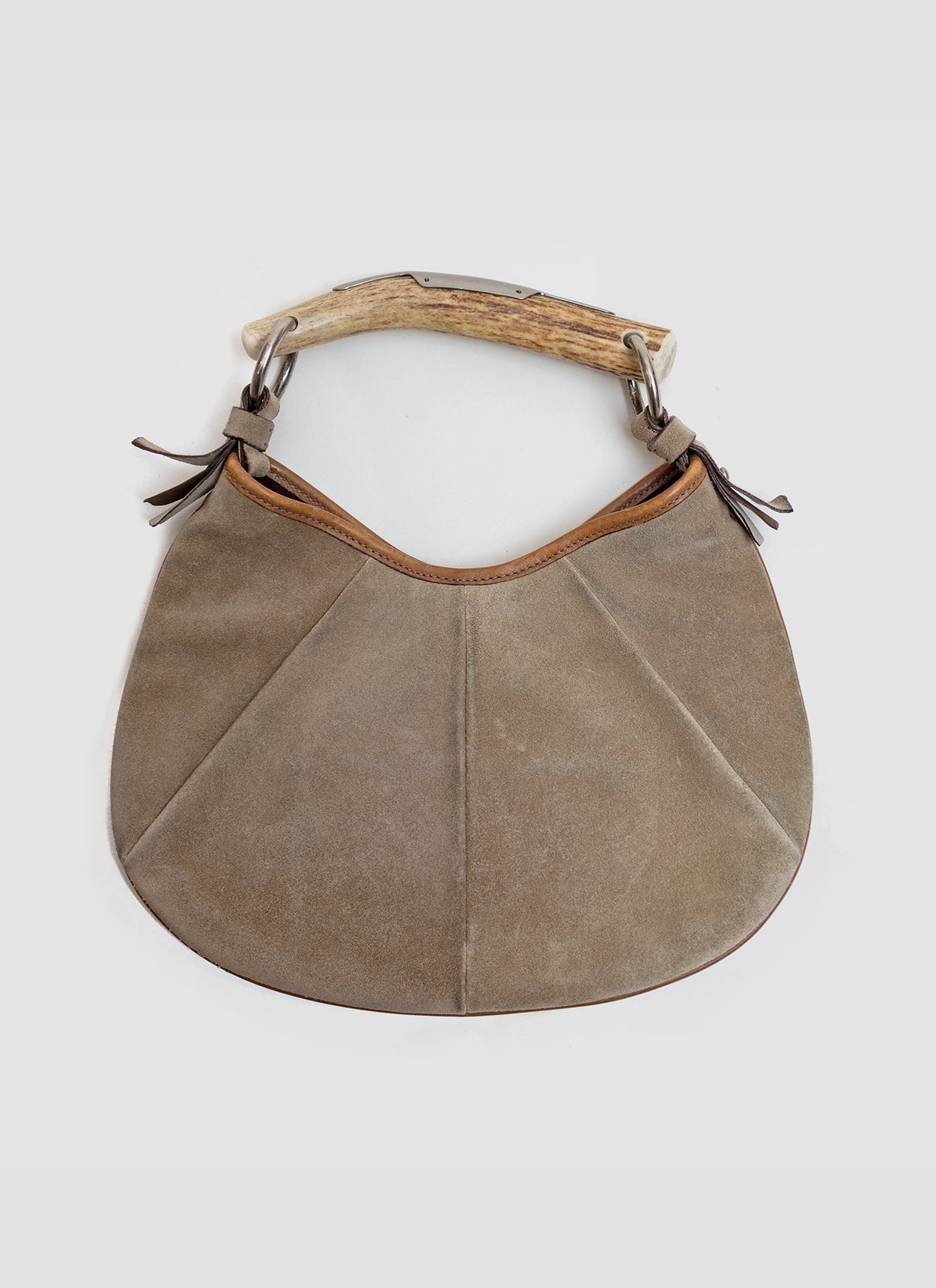 fall 2004 Tan Suede Leather Mombasa Bag