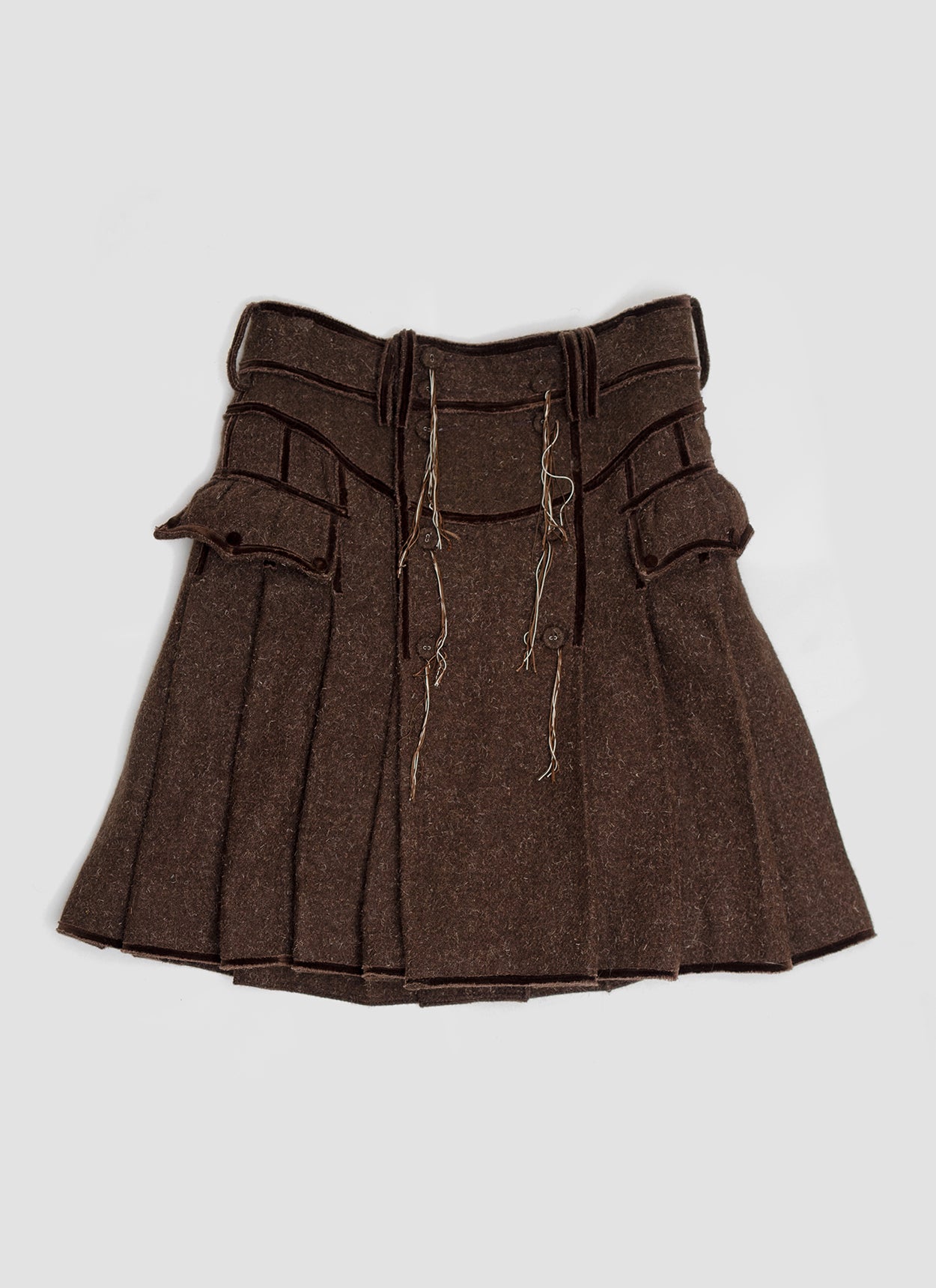 fall winter 2009 Chocolate Brown Tweed Skirt