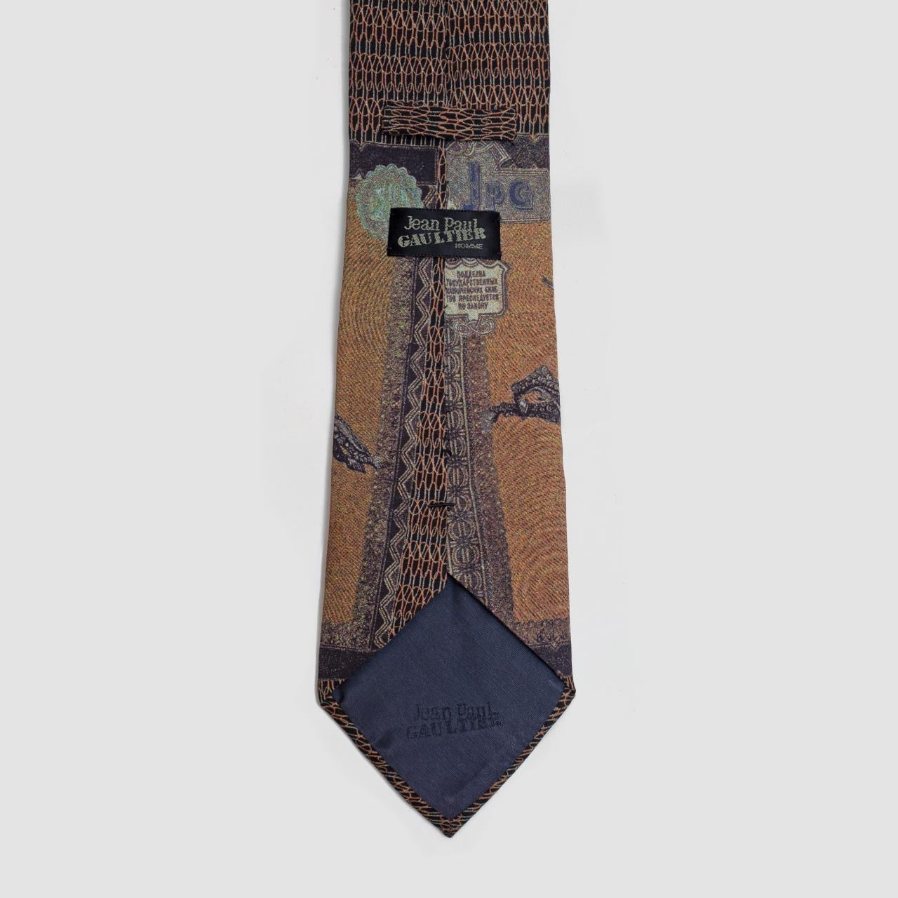 fall 1995 Russian Rubles Banknote Silk Tie