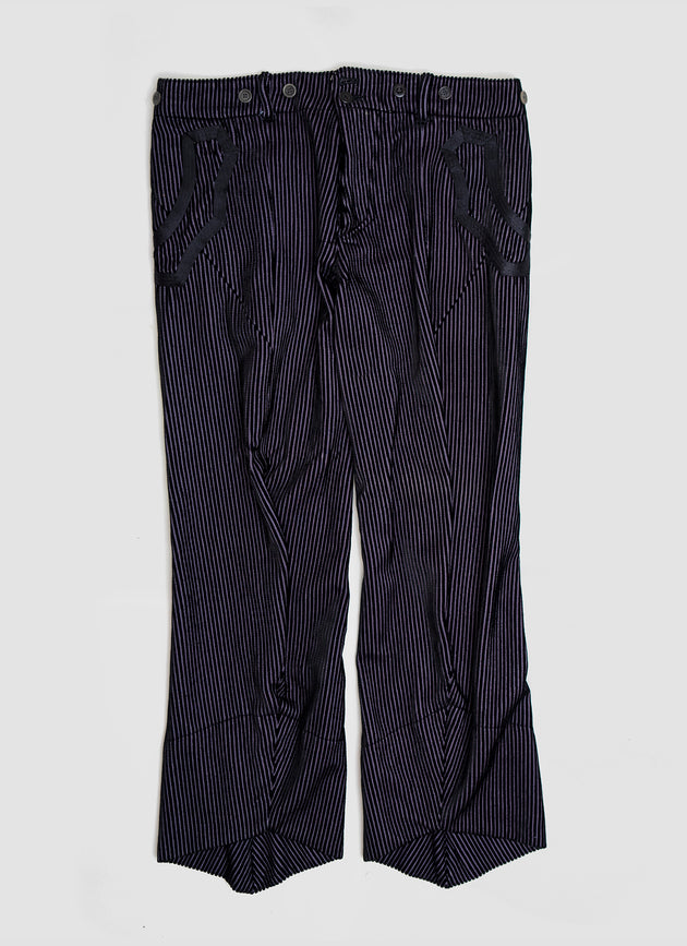 Spring 2009 Midnight Blue Corduroy Cropped Pants