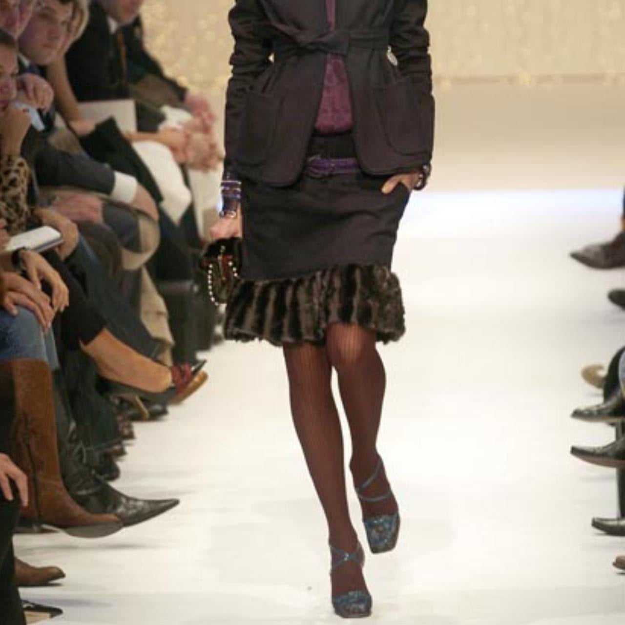 fall winter 2005 Fur Skirt