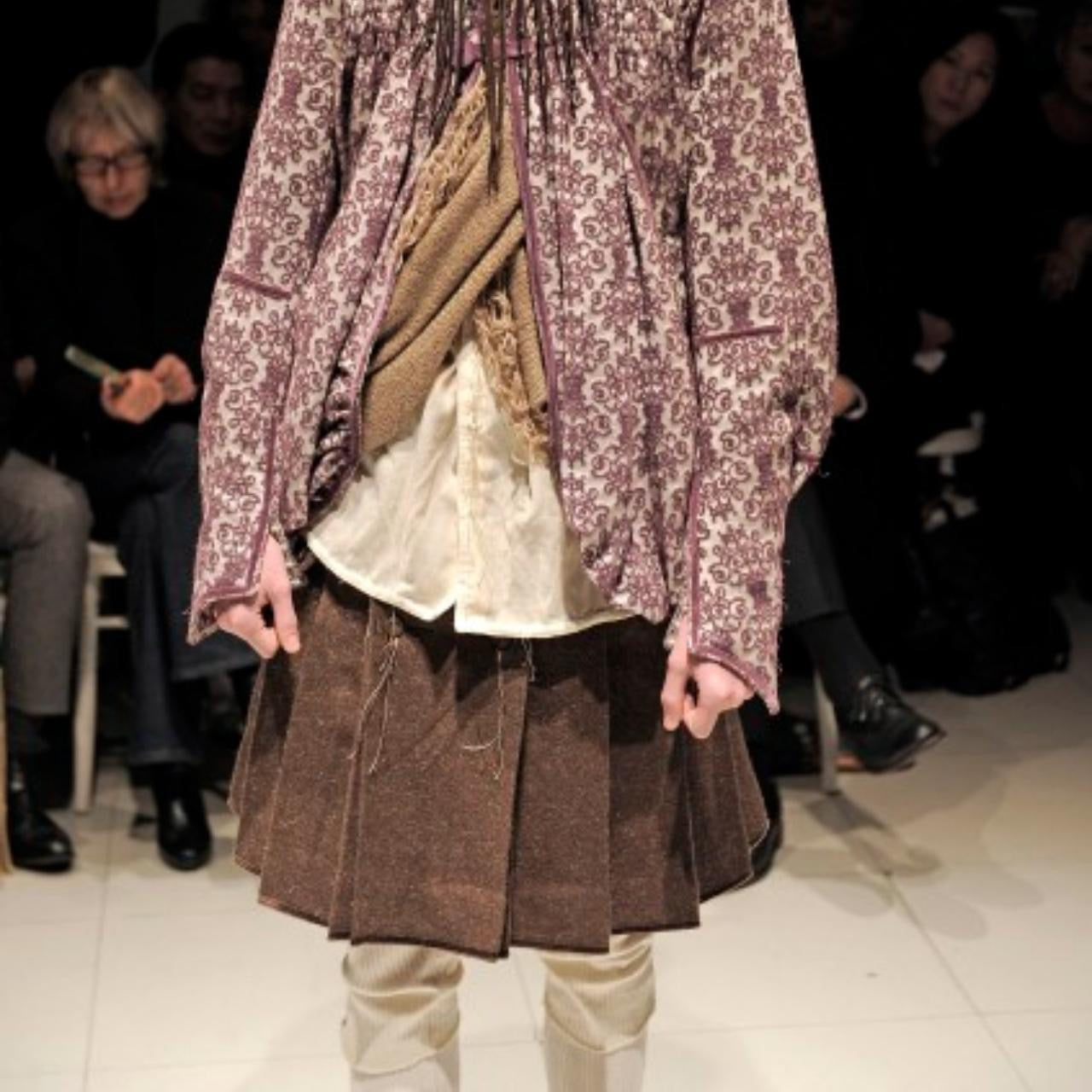 fall winter 2009 Chocolate Brown Tweed Skirt