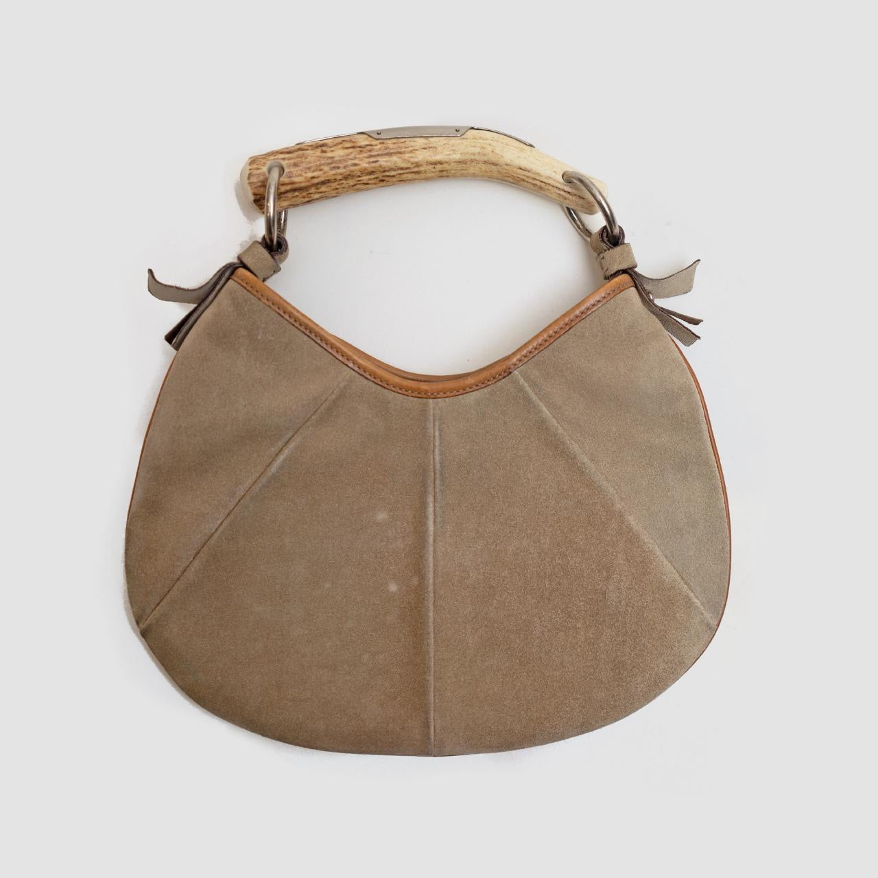 fall 2004 Tan Suede Leather Mombasa Bag