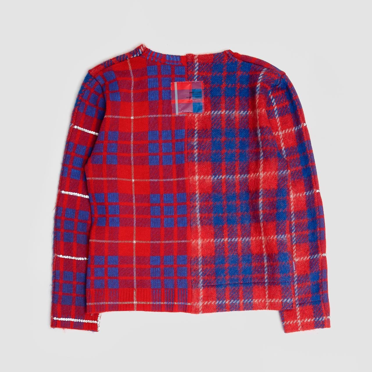 fall 2000 'Melting Pot' Mohair Plaid Knit Sweater