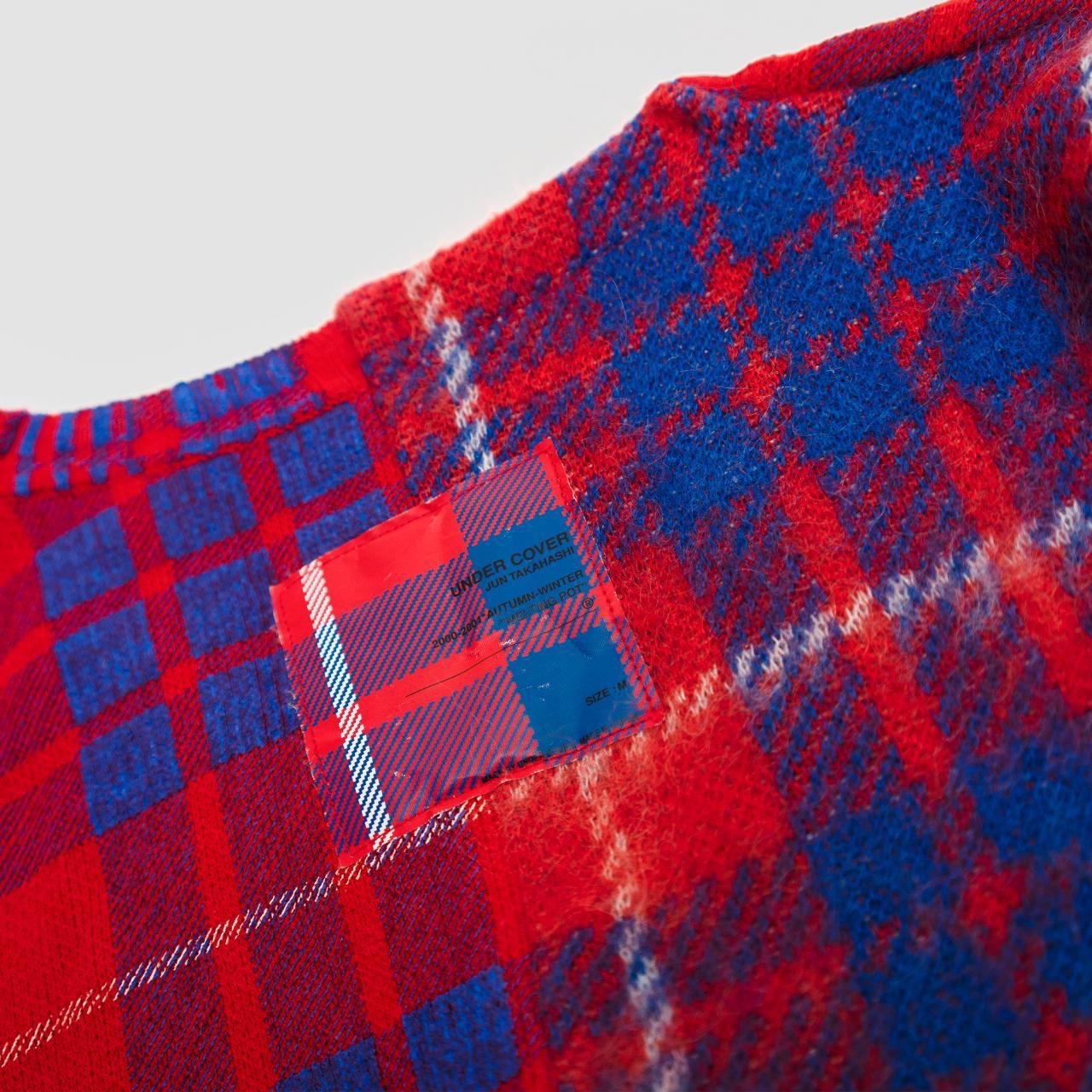 fall 2000 'Melting Pot' Mohair Plaid Knit Sweater