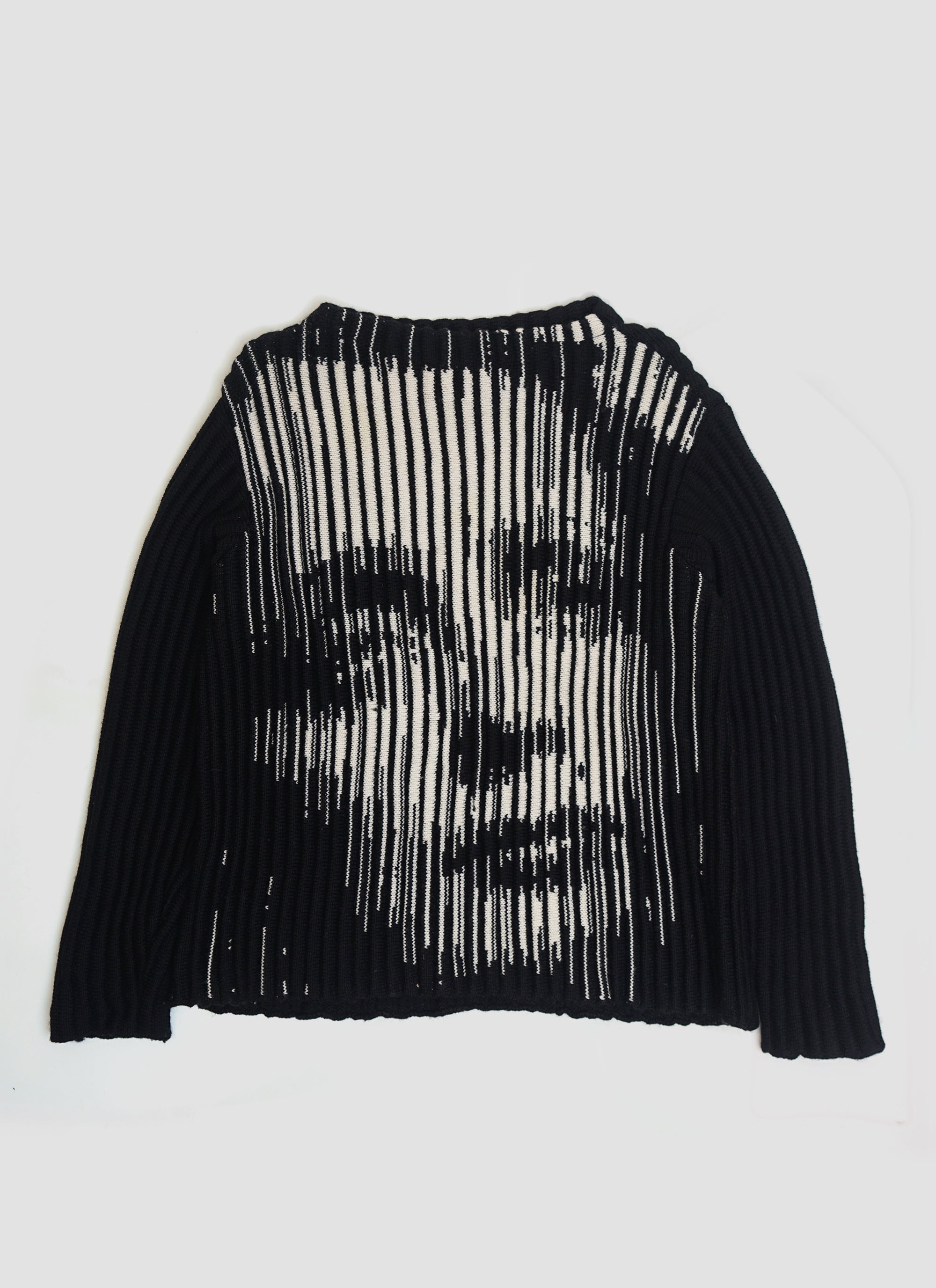 fall 2000 Couture Edith Piaf Jacquard Knit Sweater