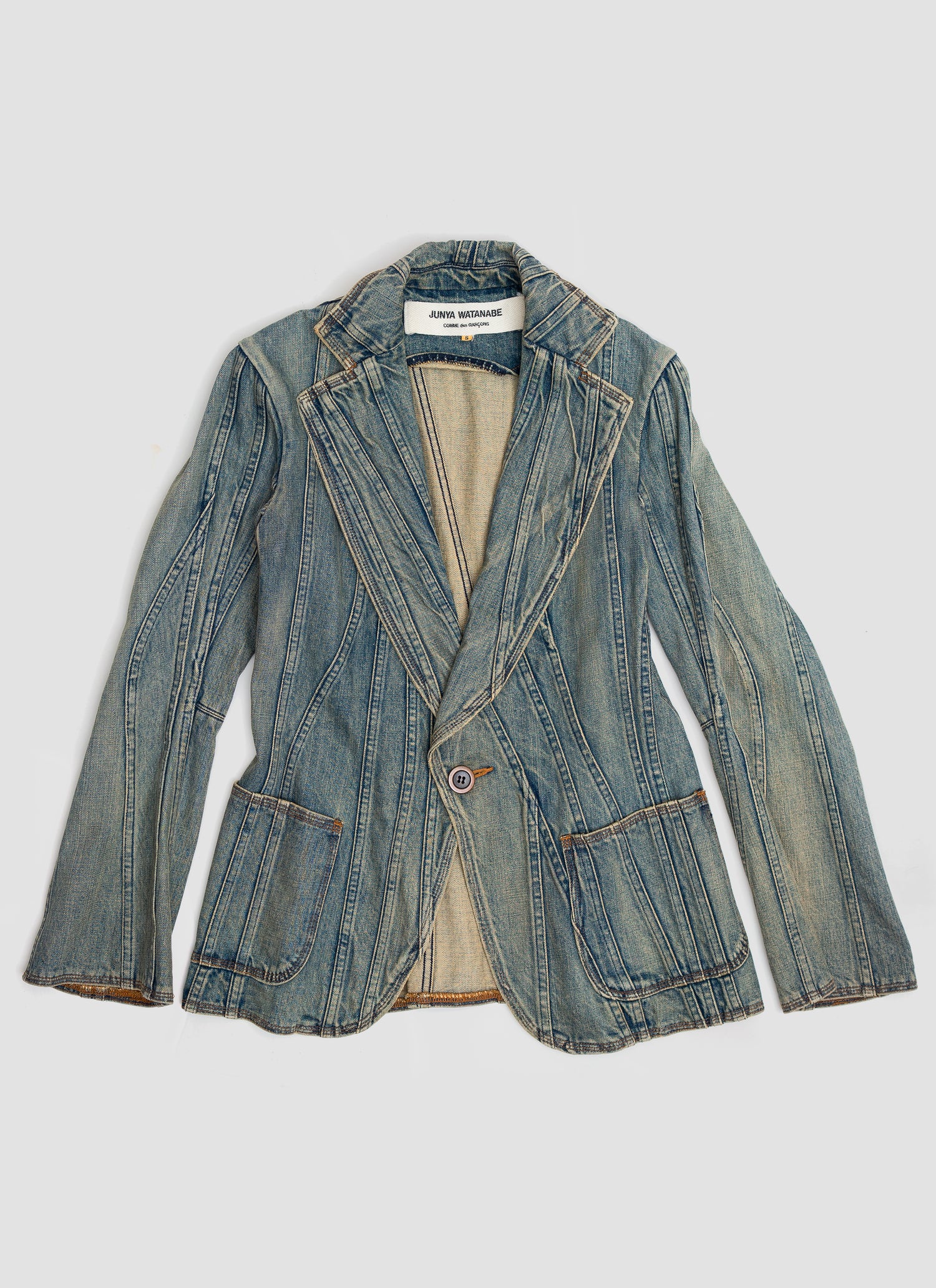 Spring 2002 Denim Mermaid Patchwork Jacket