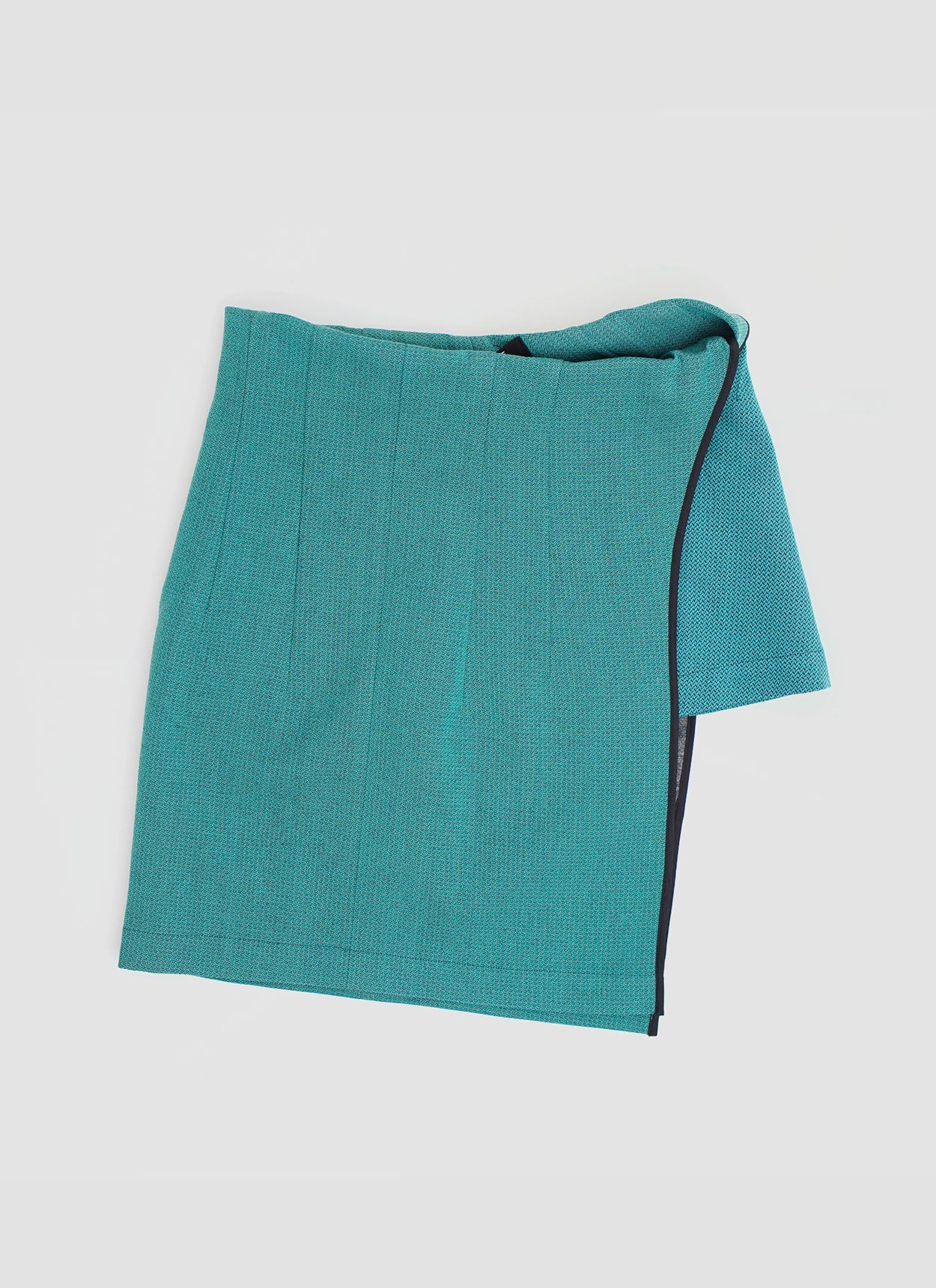 fall 1997 Asymmetric Skirt (Turquoise)