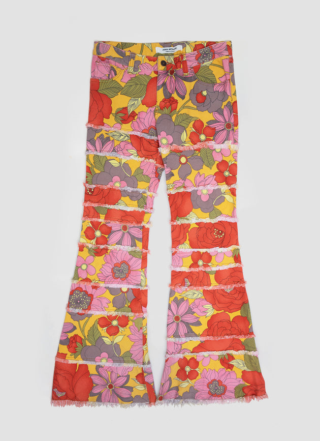 Spring 2002 Floral Denim Mermaid Jeans