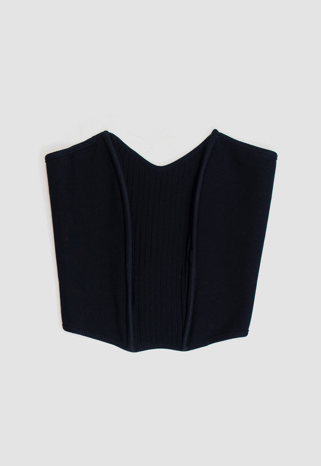 Ribbed Corset (Black)