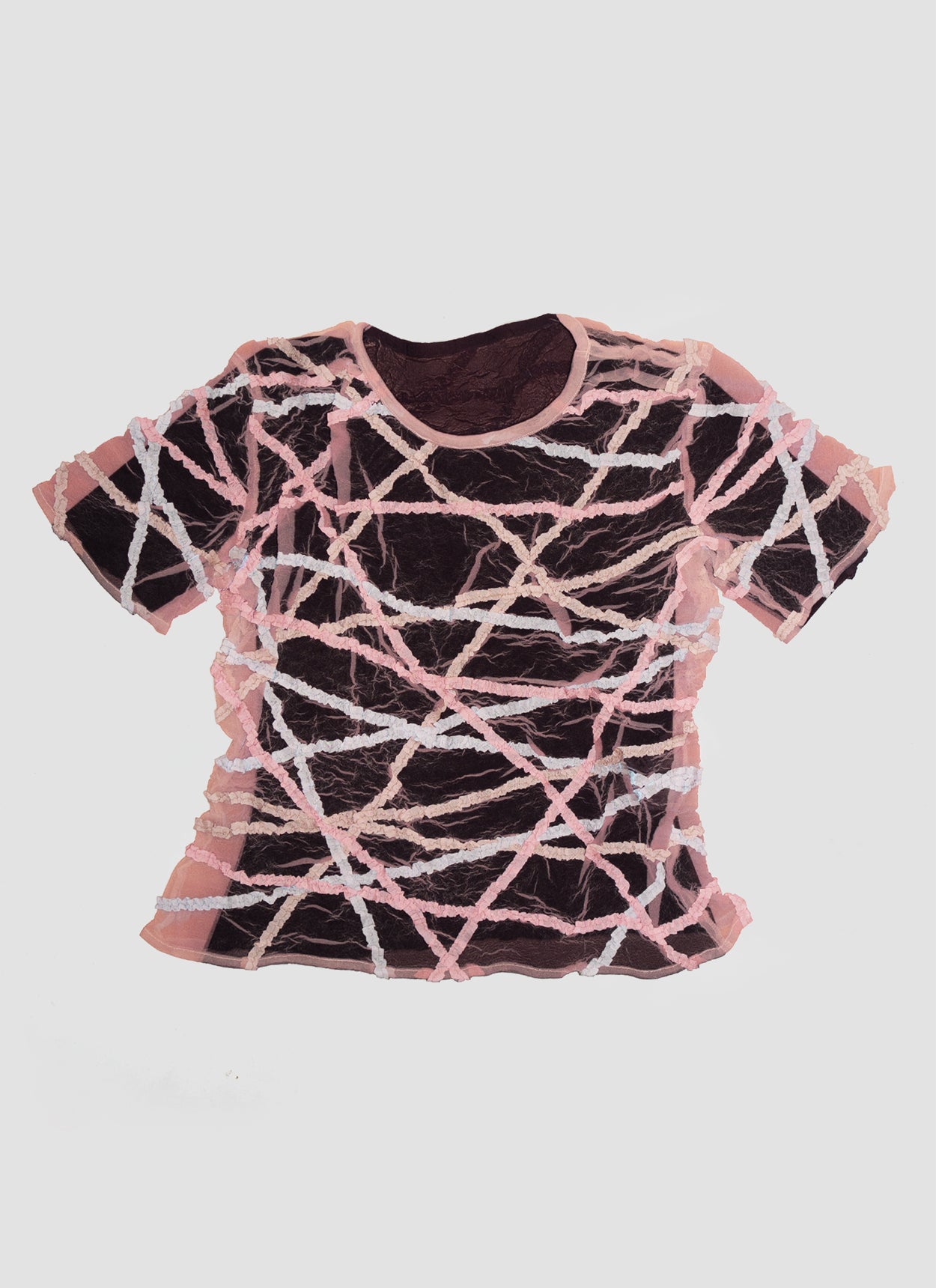 Fall Winter 1997 Shibori Top (brown/pink)