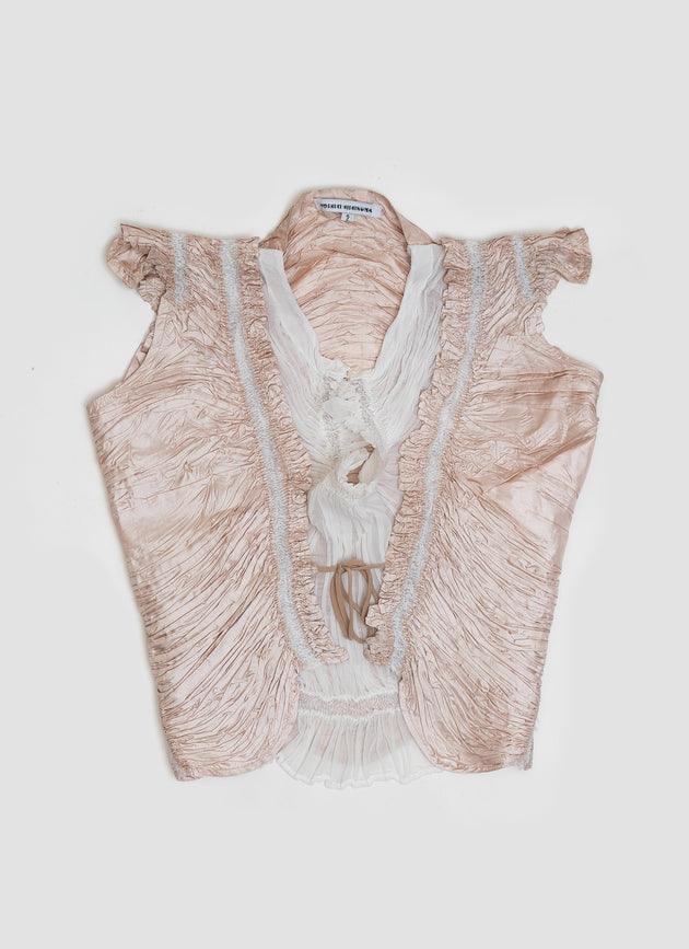 Champagne Ruched Blouse