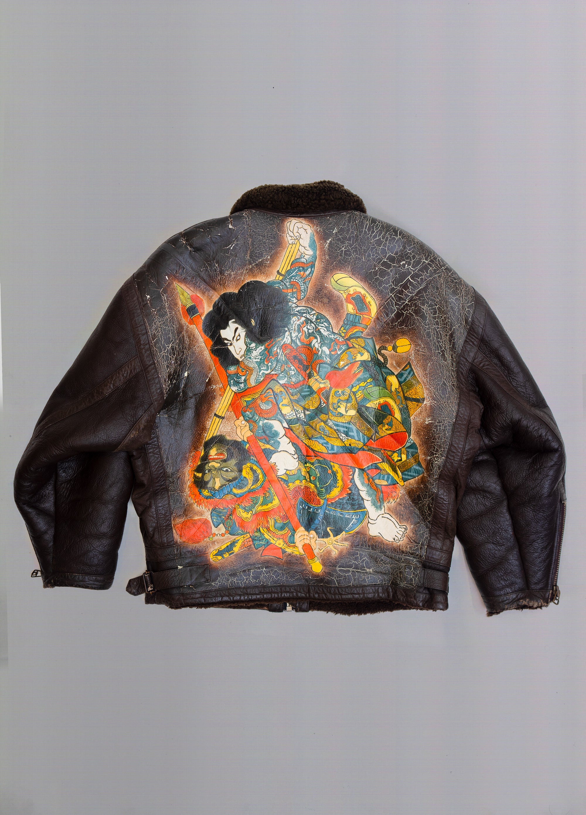 'Utagawa Kuniyoshi' Ukiyo-e Shearling Jacket