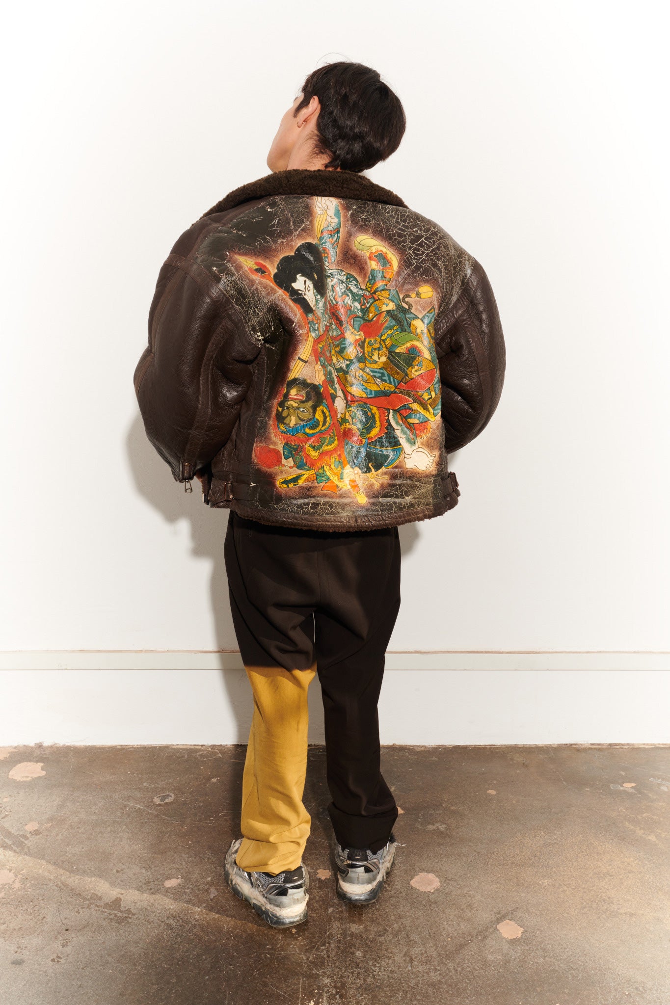 'Utagawa Kuniyoshi' Ukiyo-e Shearling Jacket